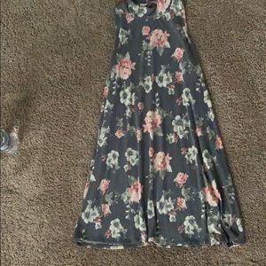 Sleeveless floral dress